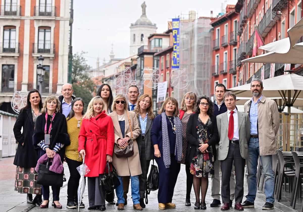 Algunos abogados del turno de oficio de Valladolid que se muestran partidarios de la huelga.