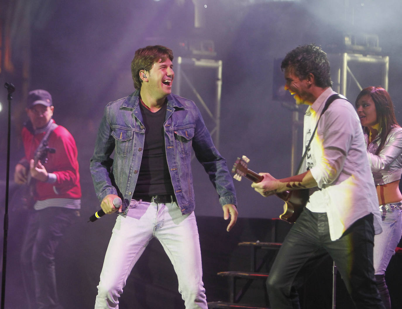 Concierto de Andy y Lucas en la Plaza Mayor de Valladolid en 2012.