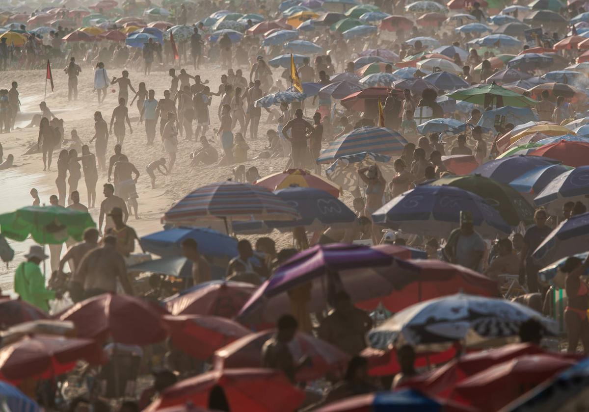 Calor agobiante en Brasil, con 58 grados de sensación térmica