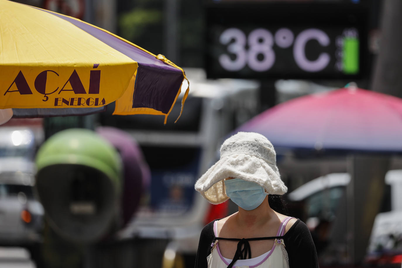 Calor agobiante en Brasil, con 58 grados de sensación térmica