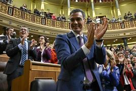 Pedro Sánchez, recién elegido presidente.