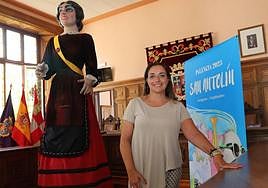 Miriam Andrés, en la presentación de los pasados sanantolines.