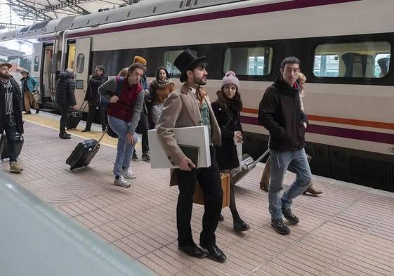 Uno de los viajes con la ruta teatralizada desde Madrid.