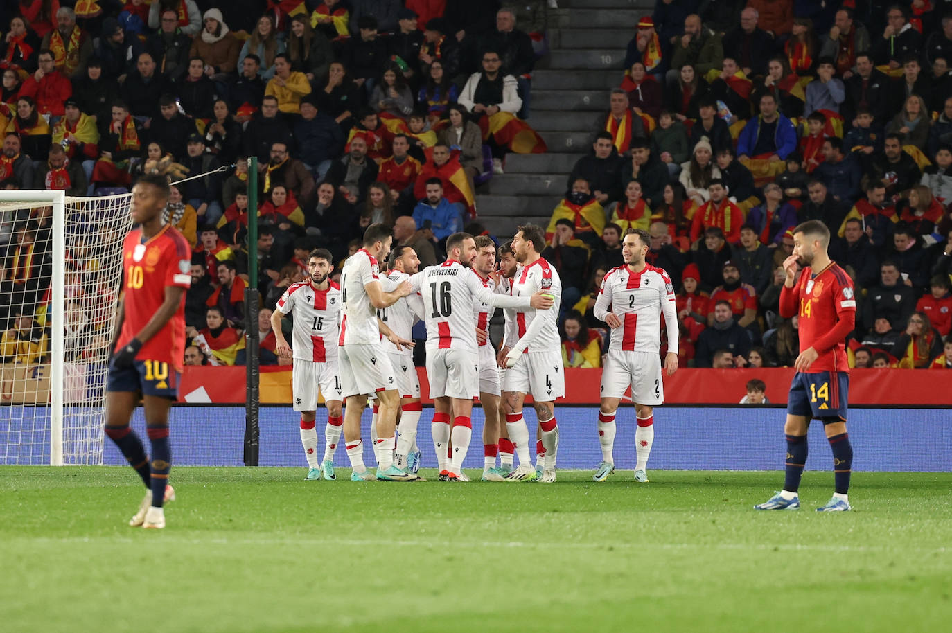 Las mejores imágenes del España-Georgia en Zorrilla