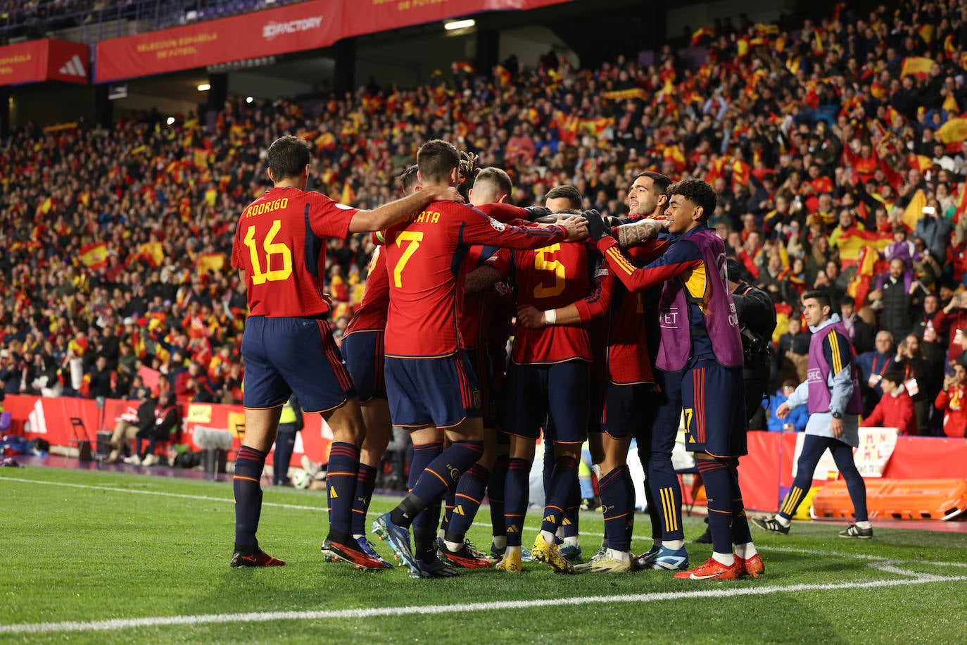 Las mejores imágenes del España-Georgia en Zorrilla