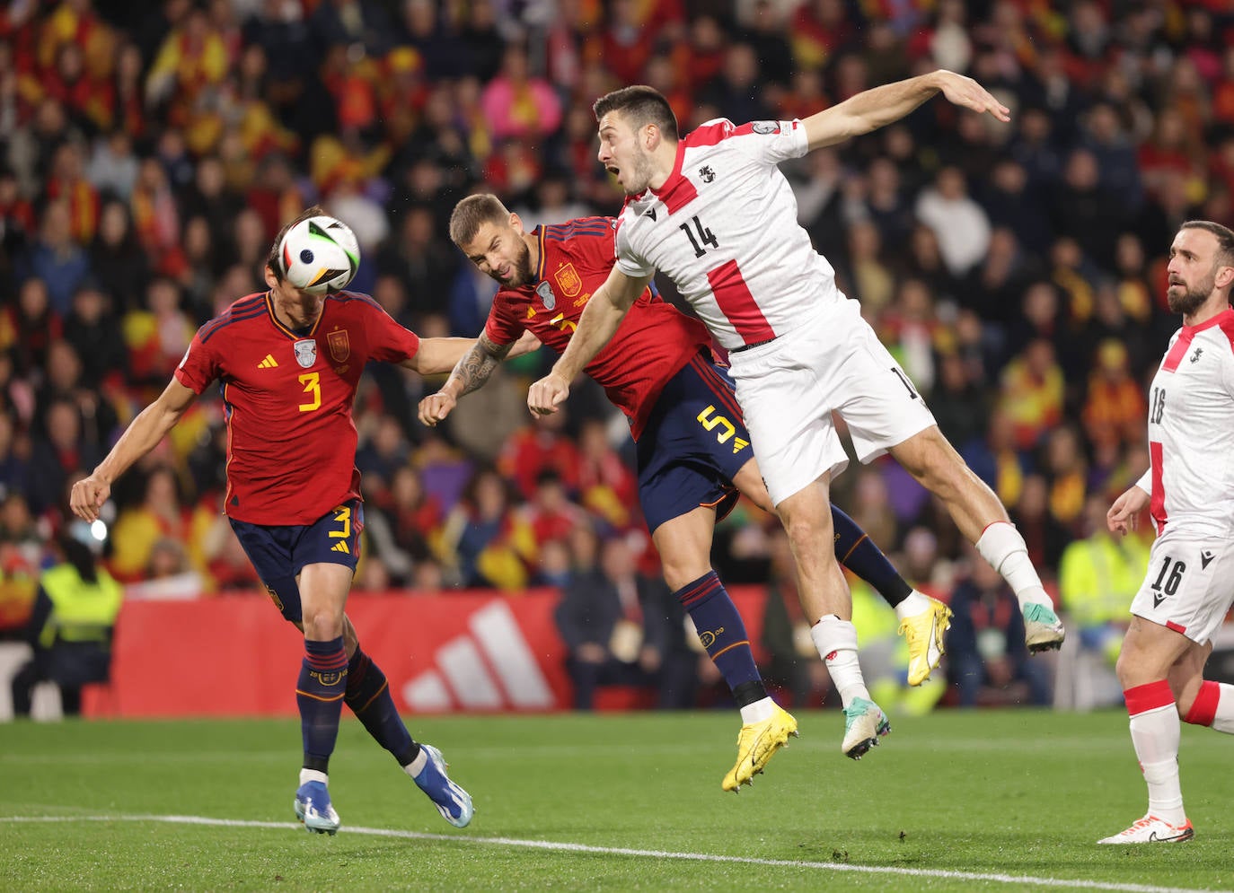 Las mejores imágenes del España-Georgia en Zorrilla