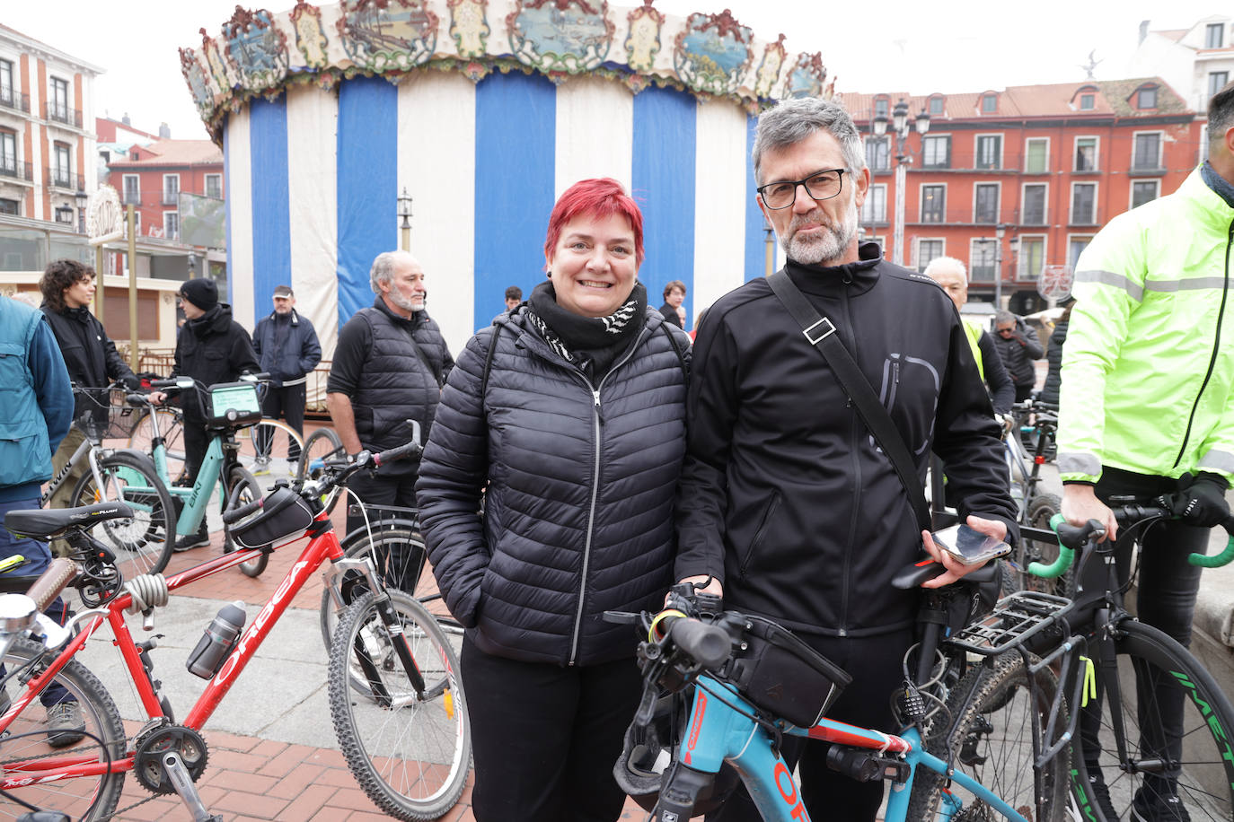 En imágenes, la protesta en bicicleta por la modificación de los carriles bici