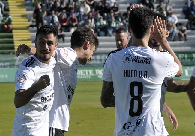 Celebración del gol de Javi Borrego.