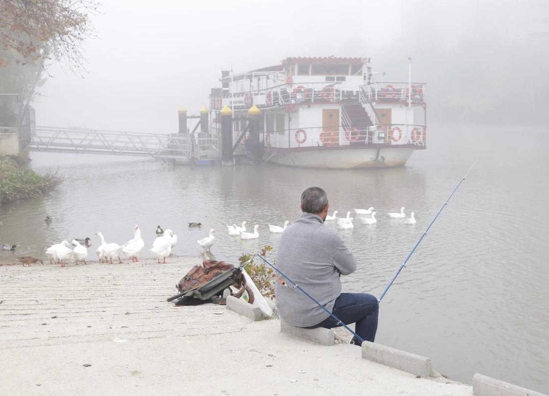 Valladolid amanece cubierta por una densa niebla que ha dejado bellas imágenes