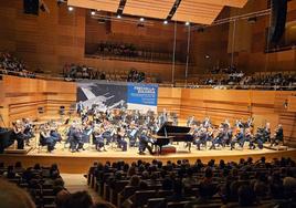 Daniel Ciobanu durante el concierto.