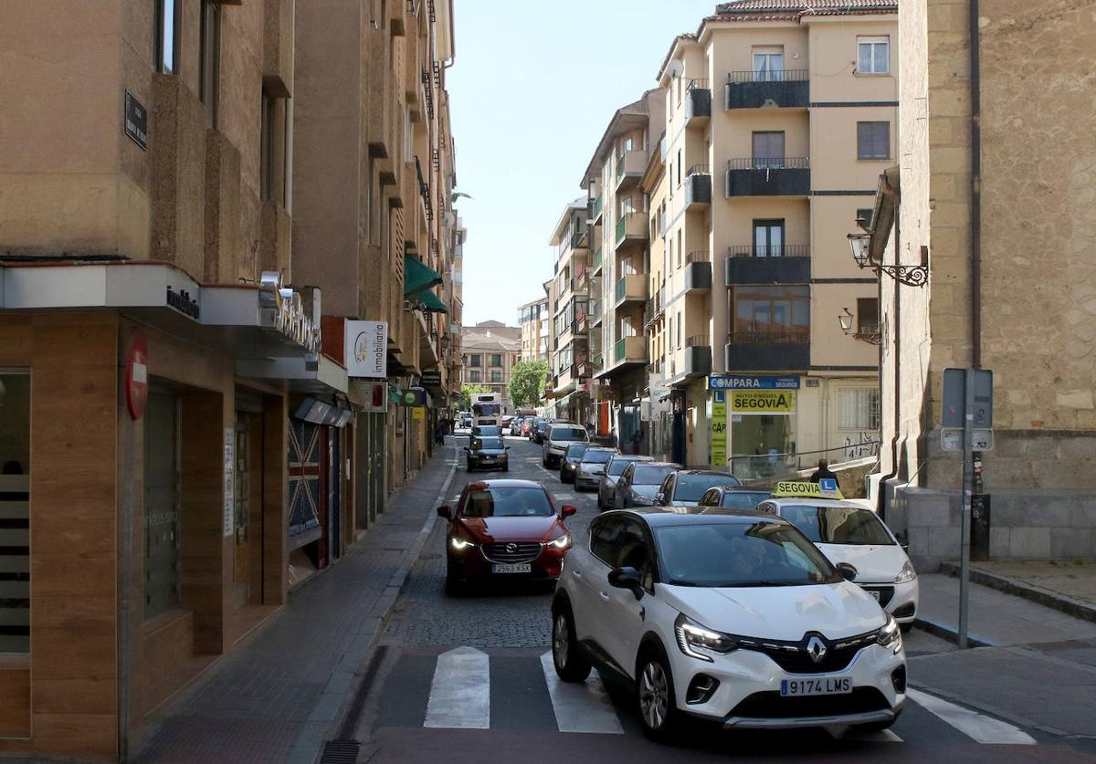 Calle Blanca de Silos, en el barrio de Santa Eulaliaz