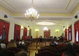 Imagen de la primera sesión del juicio en la Audiencia Provincial de León.