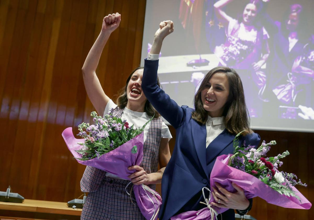 Irene Montero e Ione Belarra.