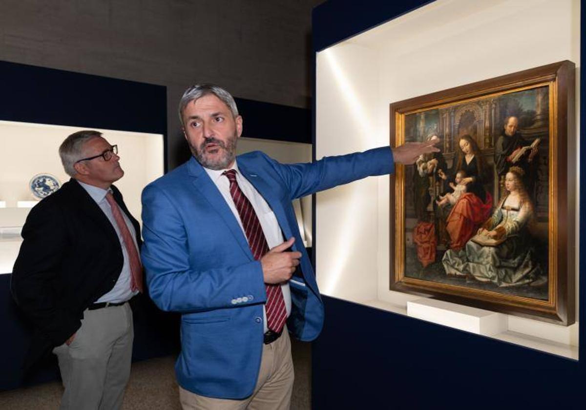 Fernando Zamácola y Mario Crespo, en la exposición.