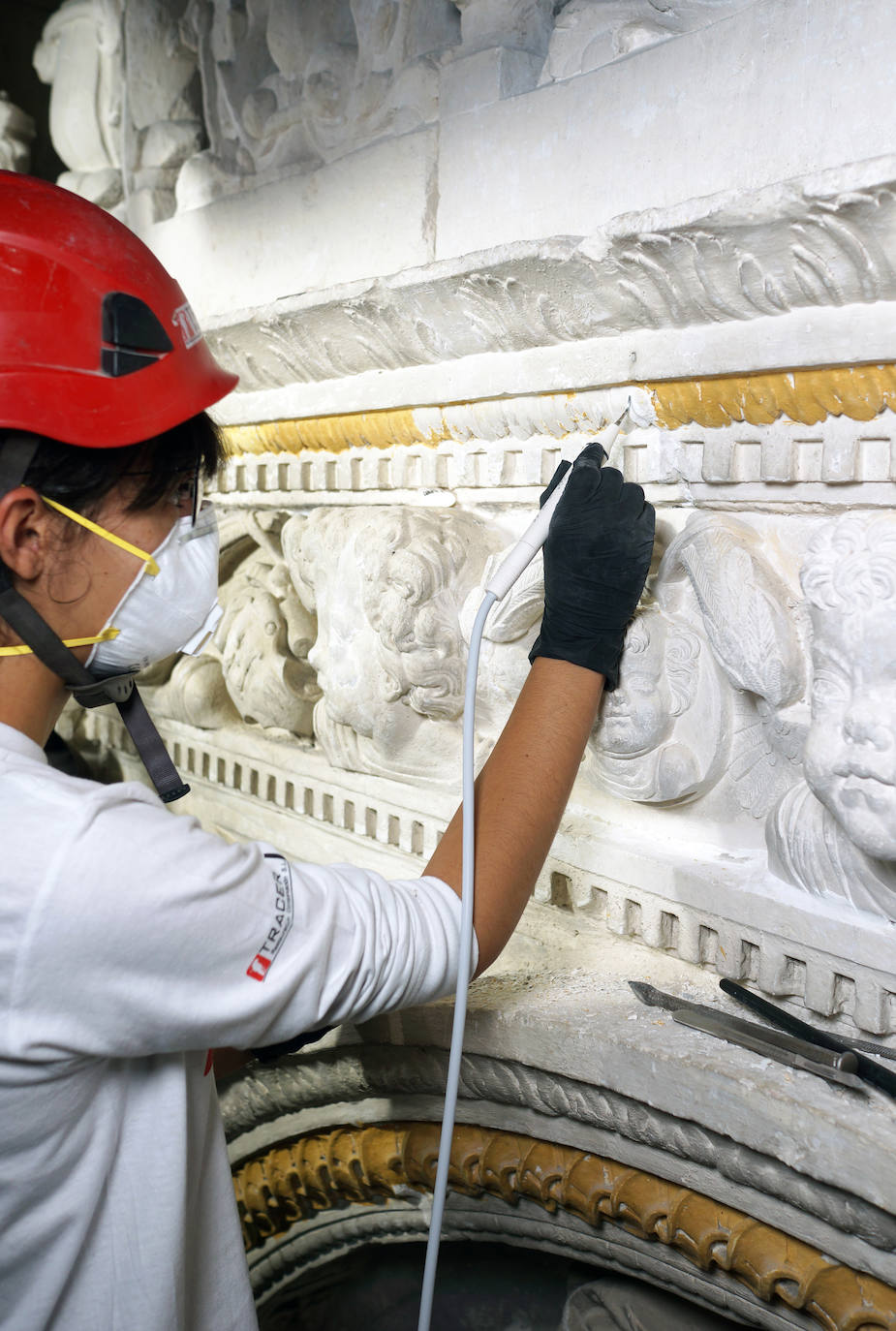 Obras de restauración en Monasterio del Parral