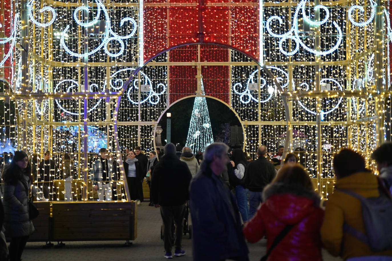 Las imágenes del encendido de las luces de Navidad