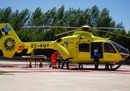 Imagen de archivo de un helicóptero medicalizado.