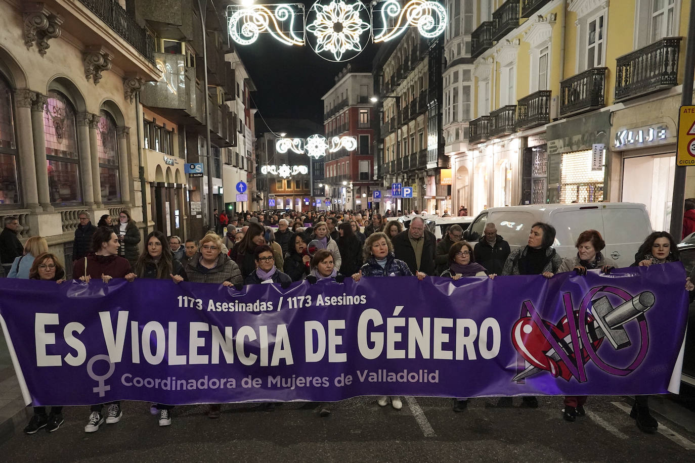 Las imágenes de la protesta del 25N en Valladolid