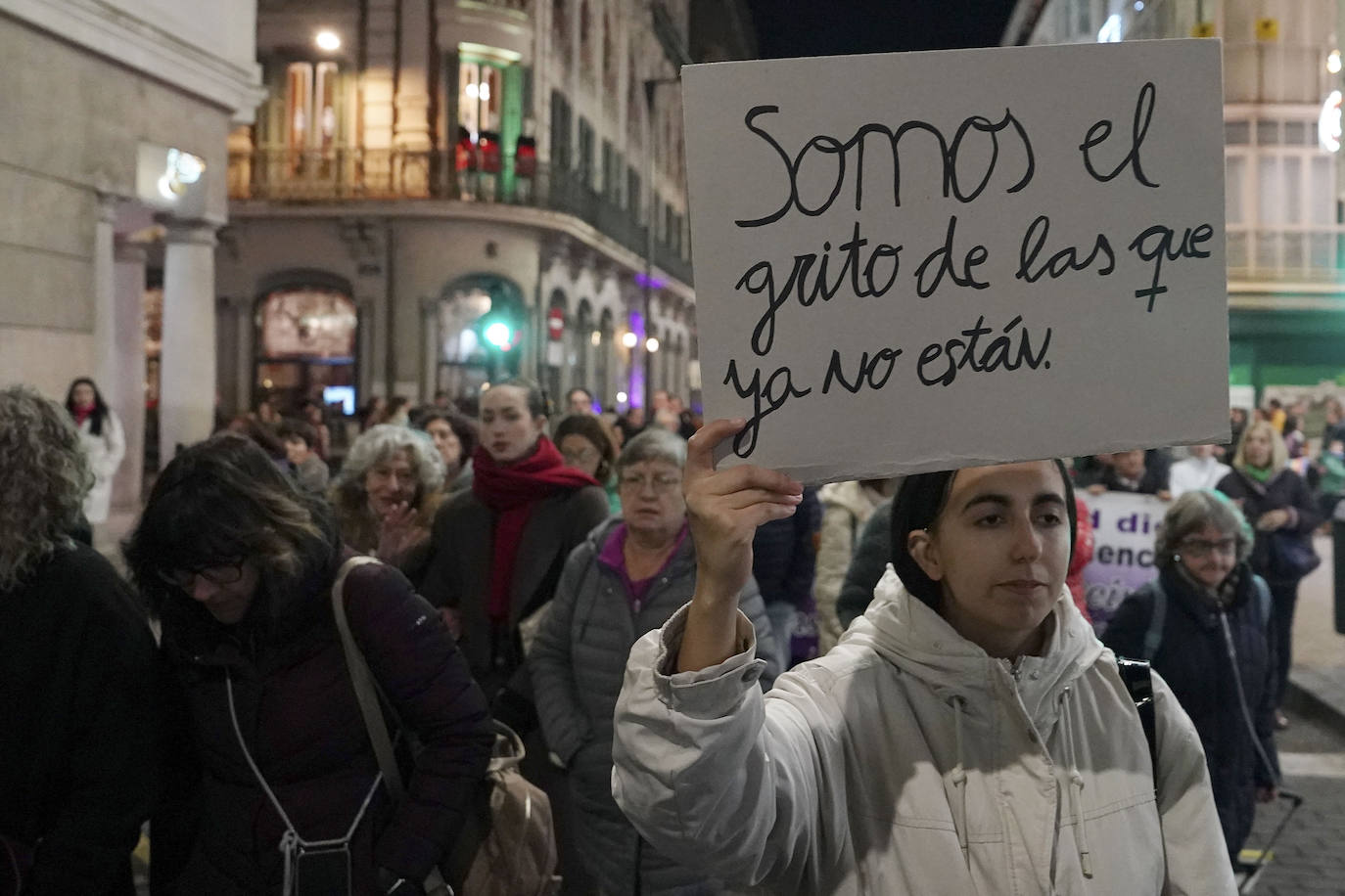 Las imágenes de la protesta del 25N en Valladolid