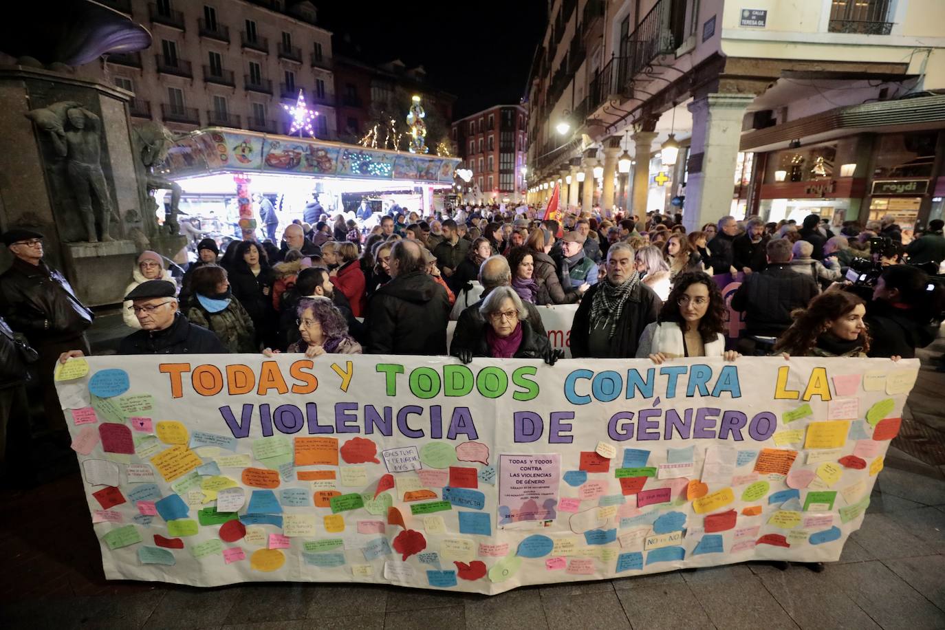 Las imágenes de la protesta del 25N en Valladolid