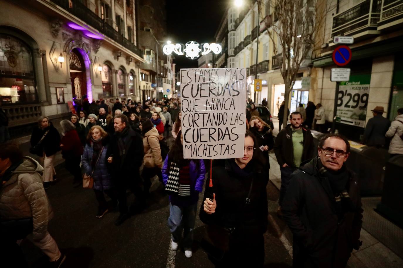 Uno de los carteles de la manifestación.