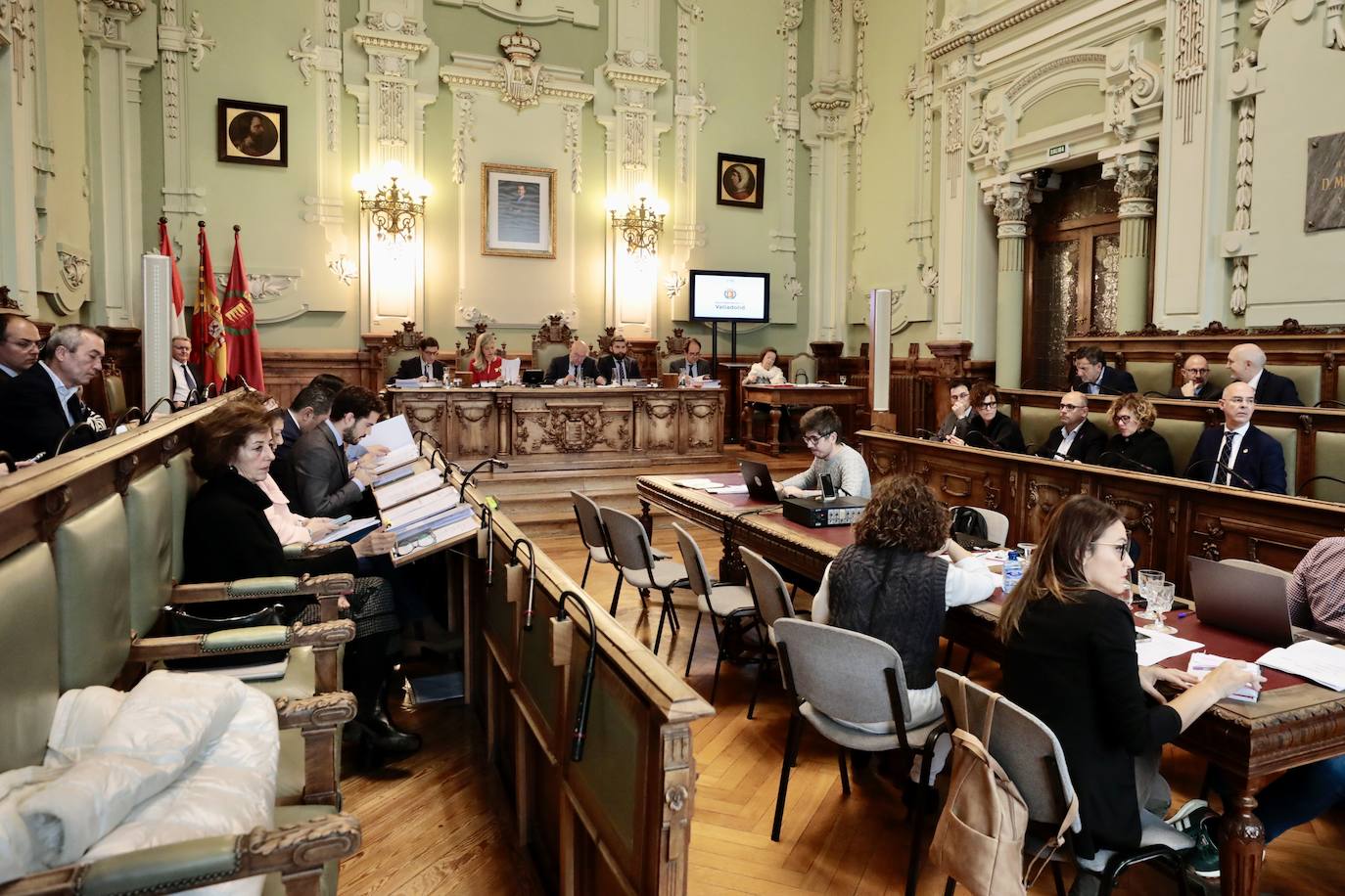 Pleno en el Ayuntamiento de Valladolid