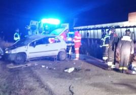 Estado en el que quedó el vehículo tras el accidente.