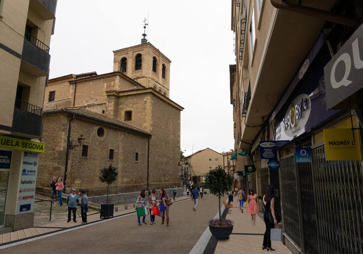 Aspecto de la calle Blanca de Silos en el entorno de la iglesia de Santa Eulalia tras la reforma prevista.