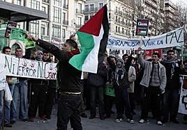 Imagen de archivo de una manifestación en favor de Palestina en Valladolid.
