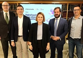 José Miguel Sáez, Óscar Aragón, María Comín, Fernando Sanz y José Luis Rey.