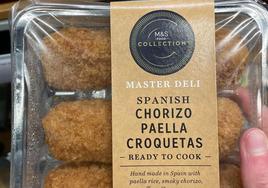 Las polémicas croquetas de paella y chorizo de «origen español»