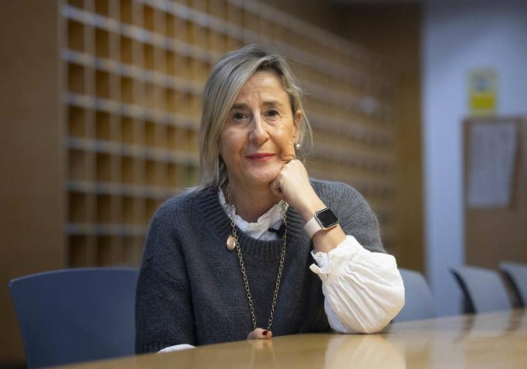 La decana Yolanda Gutiérrez, en el Colegio de Procuradores de Valladolid.