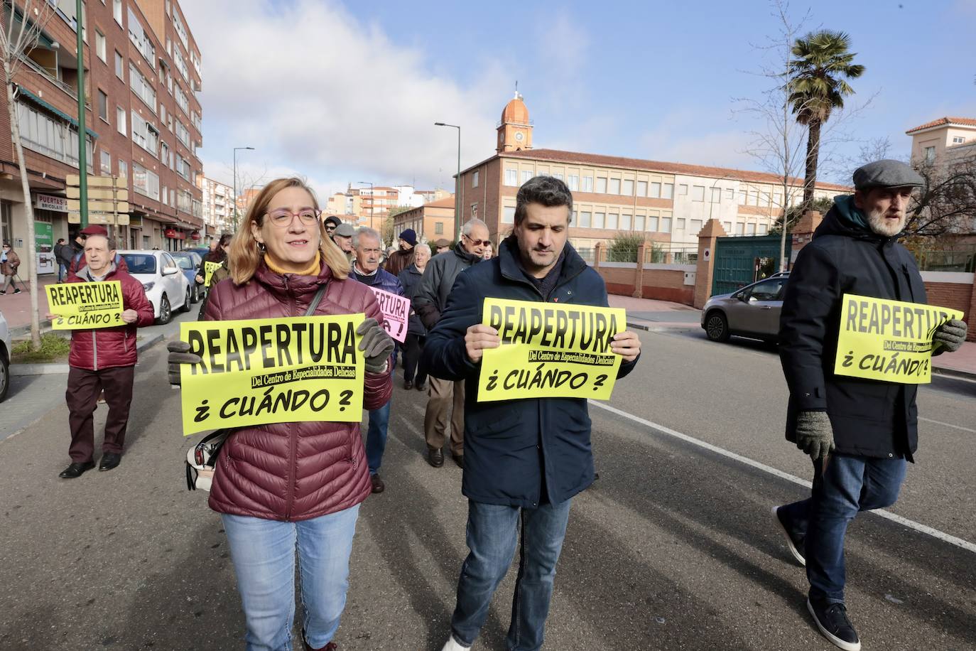 La manifestación por el Centro de Especialidades de Delicias, en imágenes