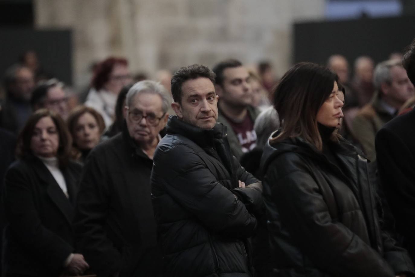 El periodista Óscar Castellanos, en el interior de la Catedral.