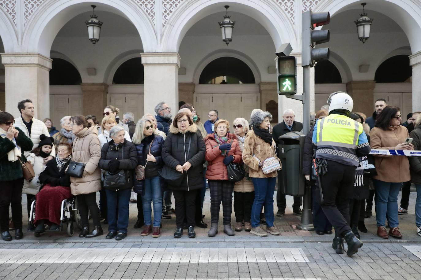 Recorrido fúnebre del féretro de Concha Velasco en Valladolid