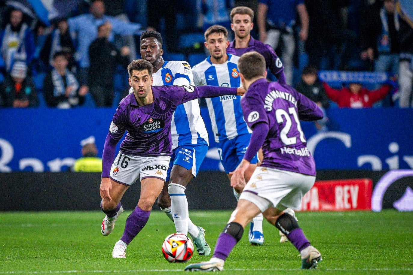 Las imágenes del partido Espanyol - Real Valladolid