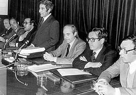 Fraga, Roca, Peces-Barba, Cisneros, Pérez Llorca.