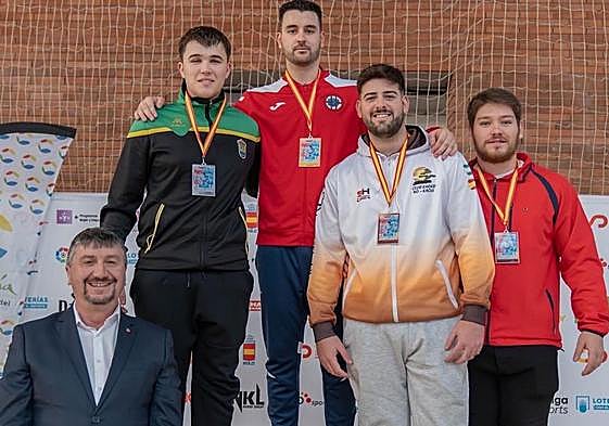 Uno de los podios del campeonato.