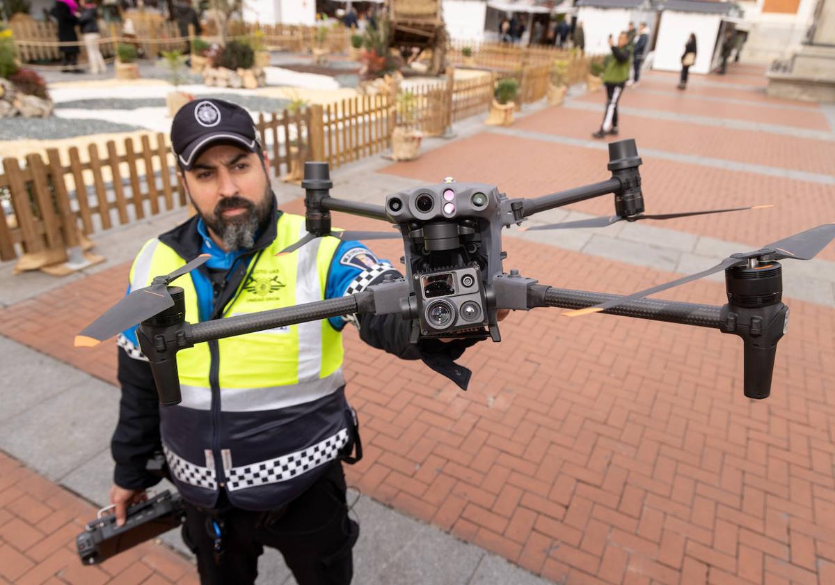 La Policía Local estrena un dron para controlar las aglomeraciones navideñas
