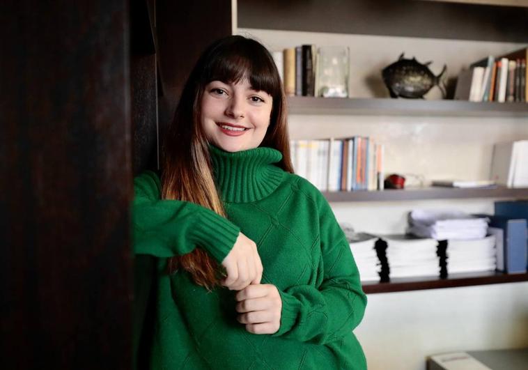 Beatriz Peñalba, fotografiada para la entrevista en la sede de la Fundación Schola.