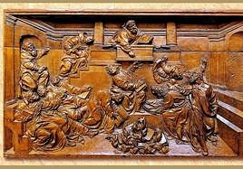 'La quema de libros (vida de San Gregorio Magno)', c. 1540, de Juan de Juni.