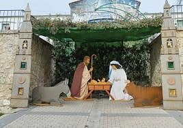 El portal de Belén, en una de las plazas de La Santa Espina.