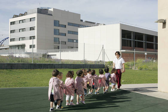 Niños en una guardería del polígono de San Cristóbal.