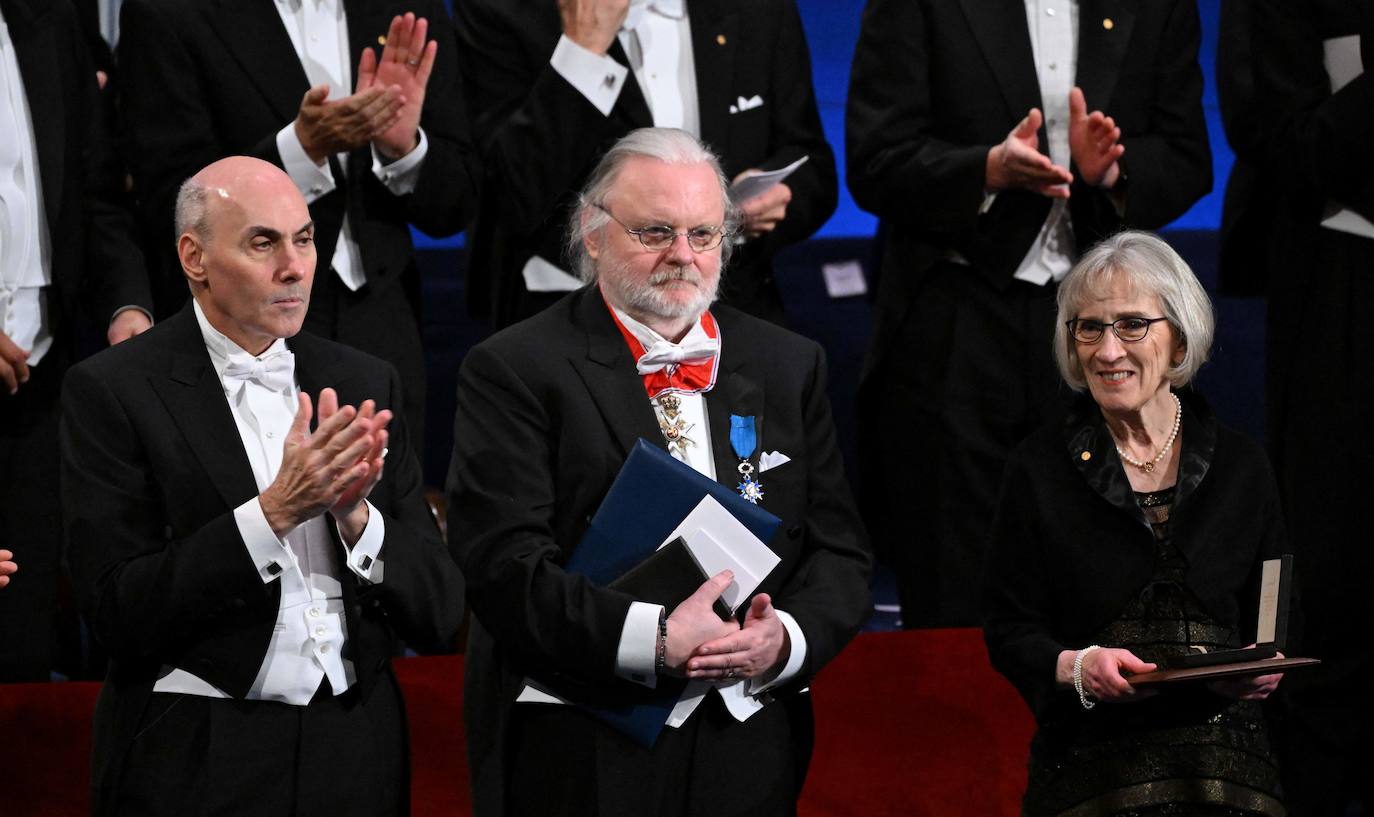 Drew Weissman, ganador del Premio Nobel de Fisiología y Medicina, John Fosse, Premio Nobel de Literatura y Claudia Goldin, Premio Nobel de Economía.