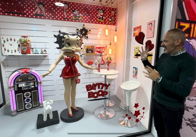 Betty Boop de 1,92 metros, una de las cuatro piezas que existen en el mundo.