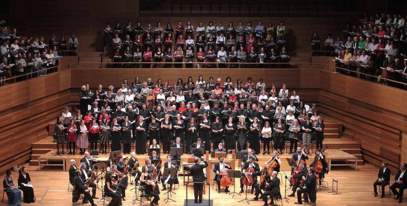 Imagen del participativo de 2019, en el que también se cantó 'El Mesías'.