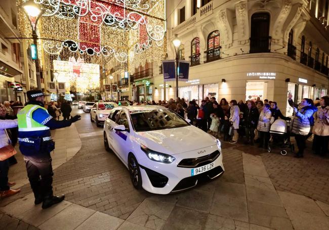 Los taxistas agradecieron el gran despliegue policial en esta cabalgata solidaria