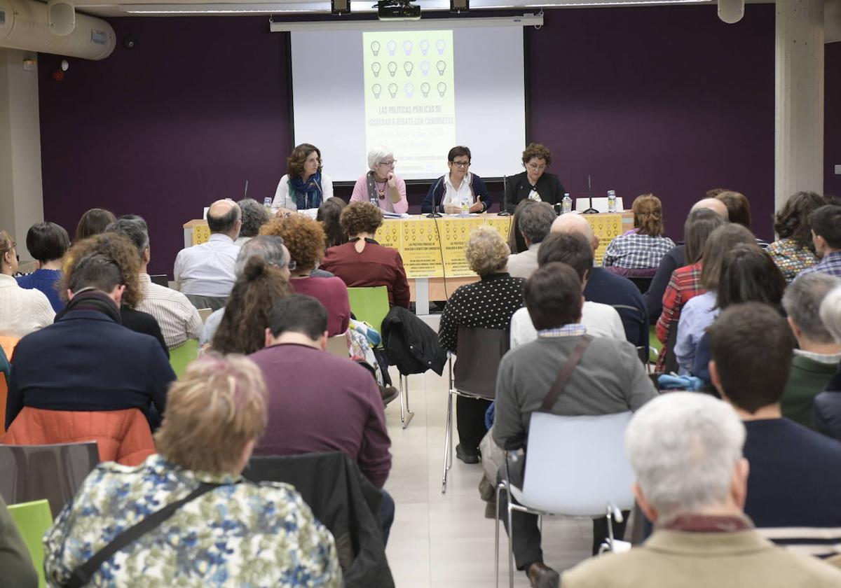 Integrantes del Foro Feminista, durante una de sus actividades.