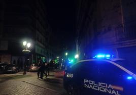 Lugar del incidente, a la puerta de un conocido local de ocio nocturno.