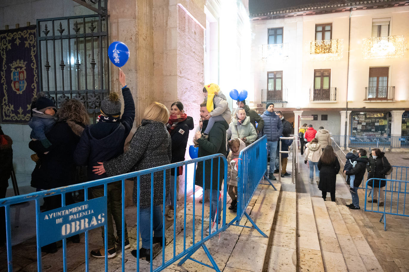 Papá Noel llena las calles de Palencia
